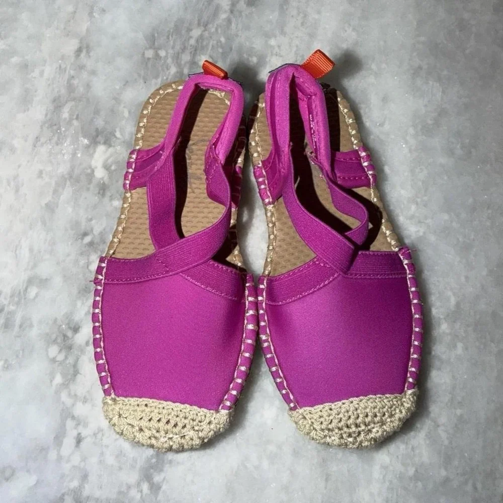 Sea Star Beachwear Kids Magenta Pink Neoprene Espadrille Water Shoes Size K9